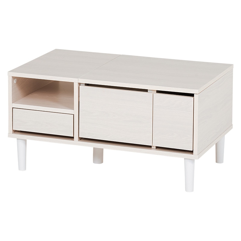 萩原 2WAYドレッサーテーブル 幅75cm ホワイトウォッシュ RD-1125WS 1