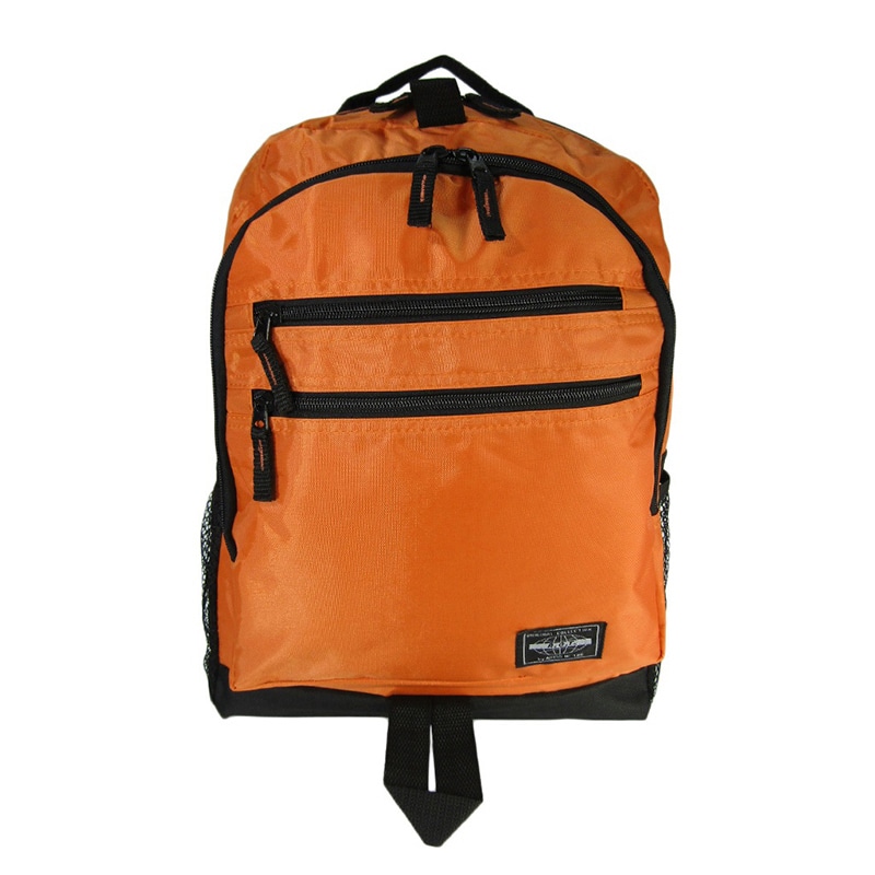 優美社 ファスナーポケット付きリュック 3543 オレンジ 1個（ご注文