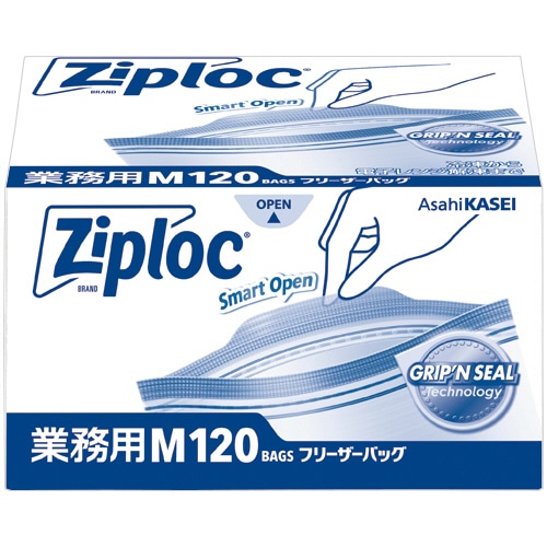 旭化成ホームプロダクツ 業務用ジップロック フリーザーバッグ M 120枚