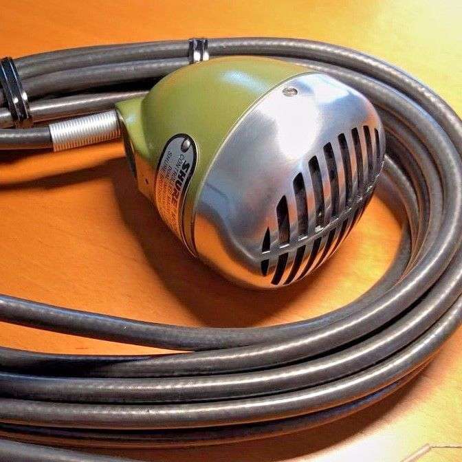 Mint Vintage Shure 520D Green Bullet Harp Mic – Shure CM 99S556