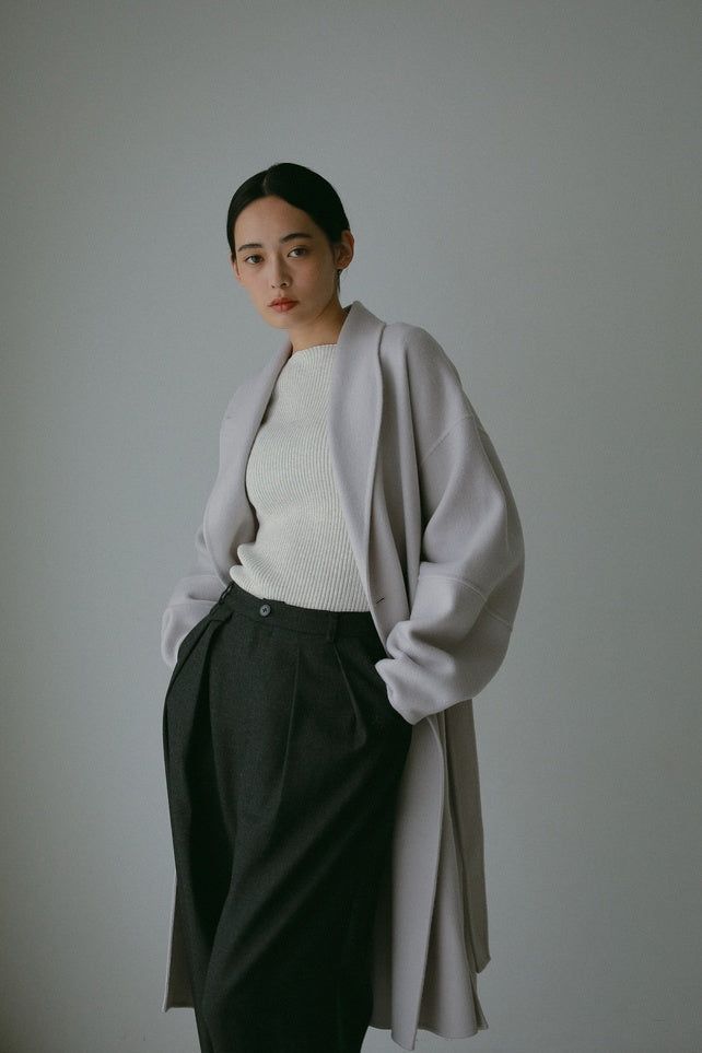 CASA FLINE - ウールスリットコート (グレー) | Sir online store