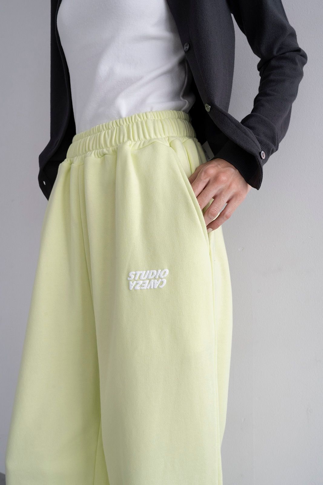 CAVEZA ROSSO - STUDIO CAVEZA Print Sweat Pants (Lemon) / スタジオ