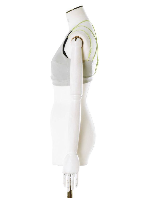 UN3D. - LAYERED BRA TOP / レイヤードブラトップ (グレー) / 水着