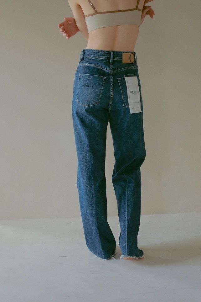 CASA FLINE - 【YANUK × CASA FLINE】CENTER PRESS STRAIGNT DENIM