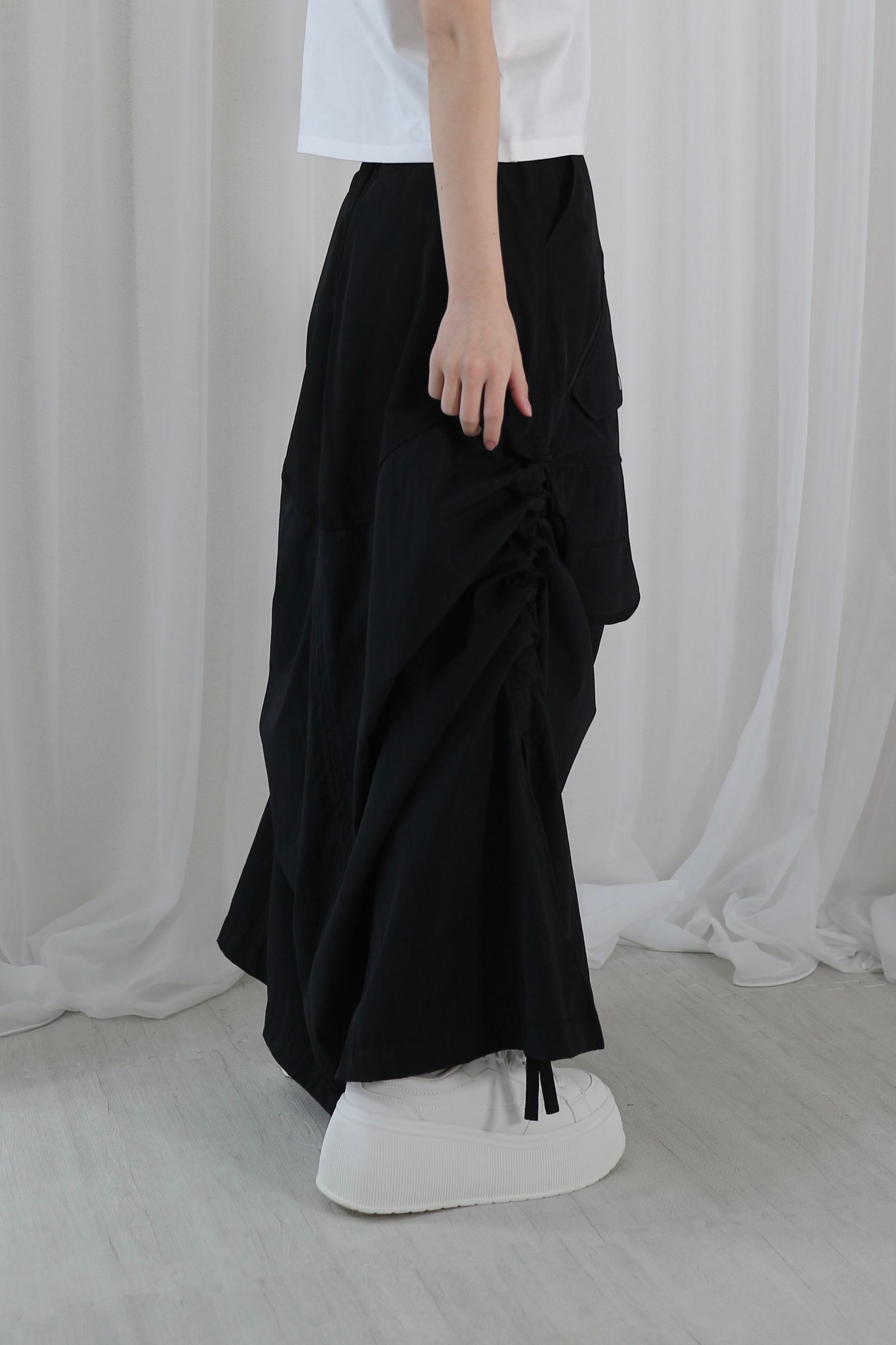 UN3D. - MA-1 DETAIL SK / MA-1ディテールスカート (ブラック) | Sir