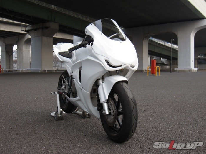 NSF100用 08:CBR1000RRレプリカ レースアッパーカウル (白ゲル
