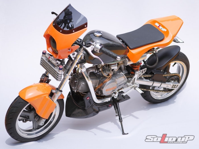 モンキー(Gクラフト製 サブフレーム)用 アンダーカウル(カーボン平織り