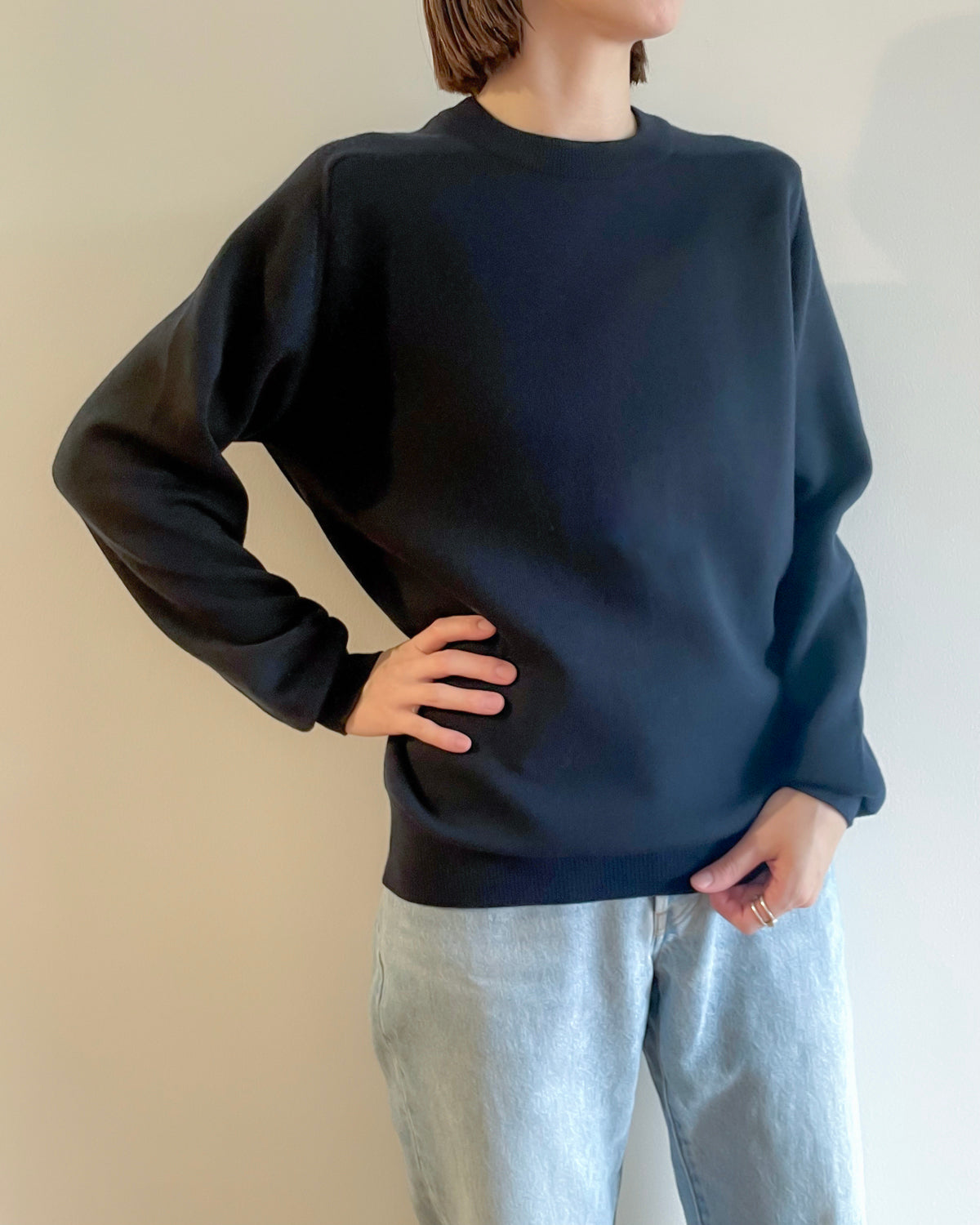 UNISEX】12G天竺 ダブルフェイス クルーネック SL8W-495