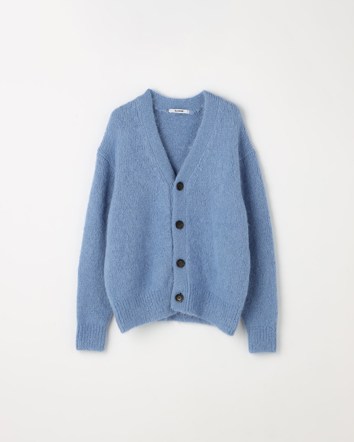 3G天竺 アルパカ×ウール Vネックカーディガン SL10W-980