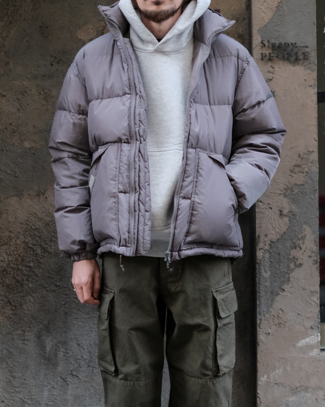 MOUNTAINEER DOWN JACKET col.D.Gray - Sleepy PEOPLE | スリーピー