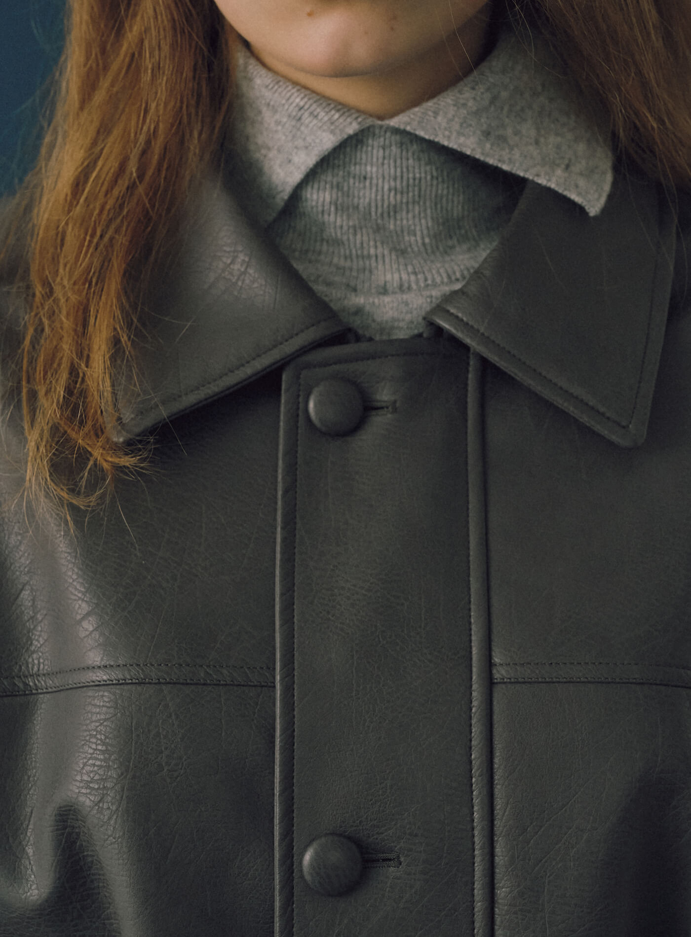 Gray Peretti Leather Jacket (4th) | Smooth Mood