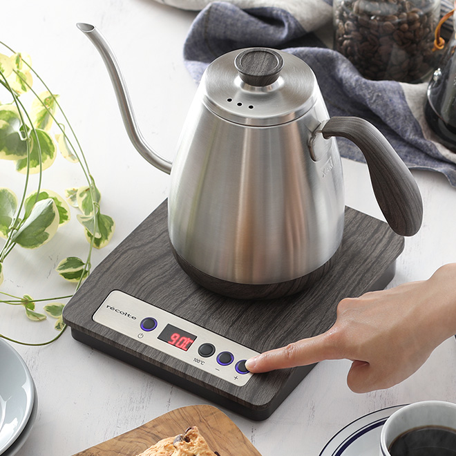 電気ケトル レコルト 温度調整ドリップケトル 湯沸かし 【選べる2大