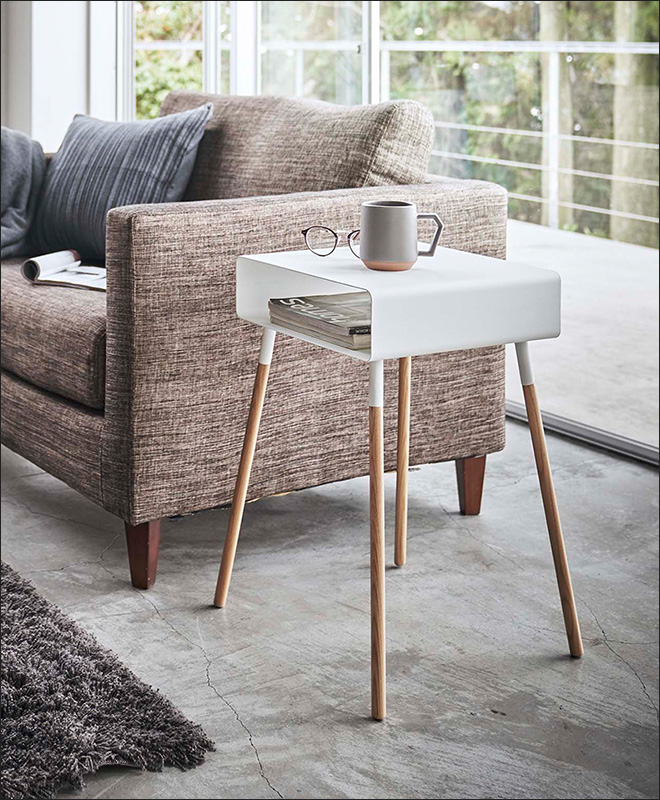 収納付きサイドテーブル プレーン | セレクトショップ・AQUA（アクア）