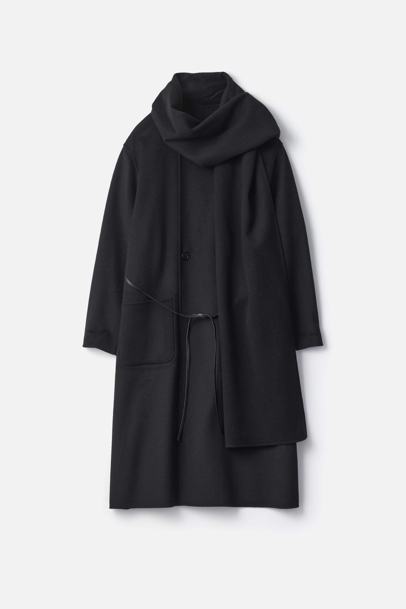 WOOL CASHMERE BEAVER REVERSIBLE STOLE COAT – ssstein