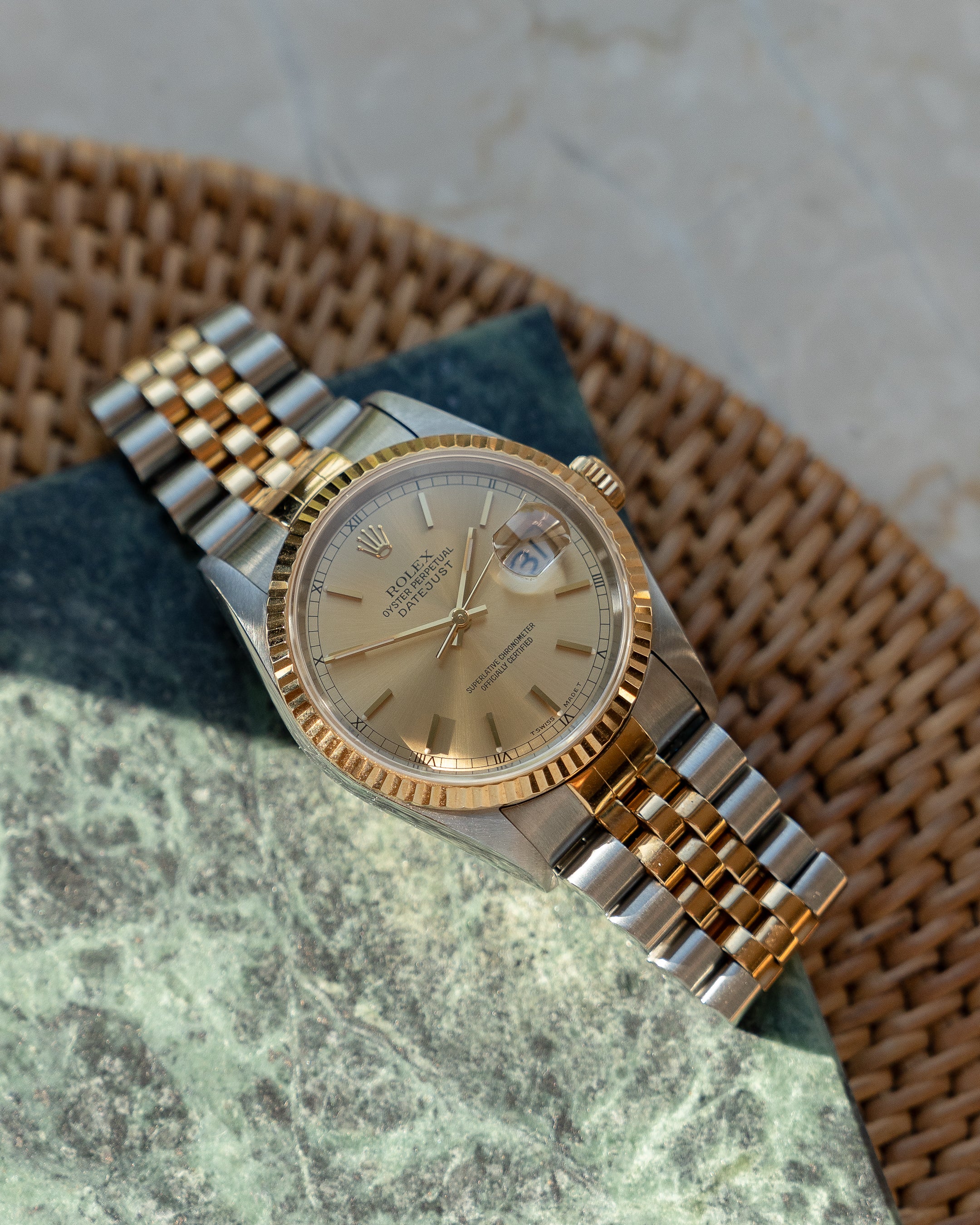 Rolex Datejust 16233 in steel & yellow gold- full set – Special Dial