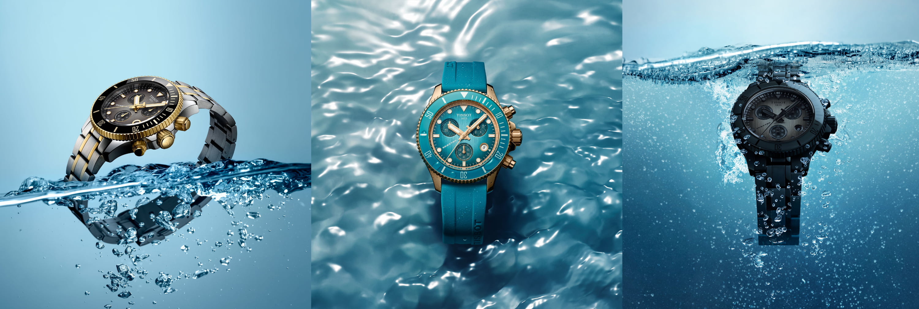 ティソ シースター クロノグラフ 38mm：深海から生まれた新たなサイズ