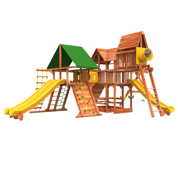 Megaset 4 Wood Swing Set | Woodplay