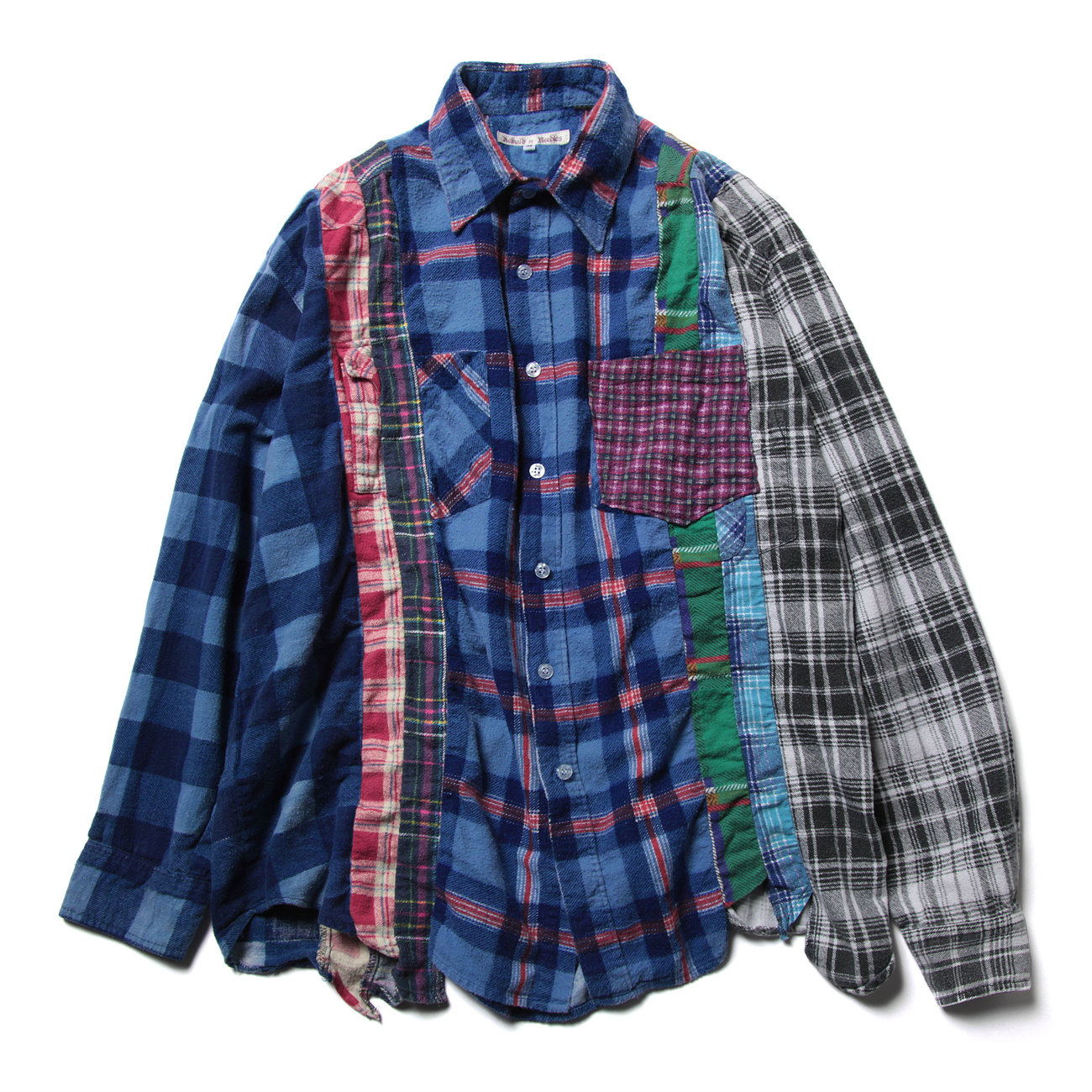トップス Rebuild by Needles / 7 Cuts Shirt M Needles / ニードルズ | Rebuild by Needles - Flannel Shirt -> 7