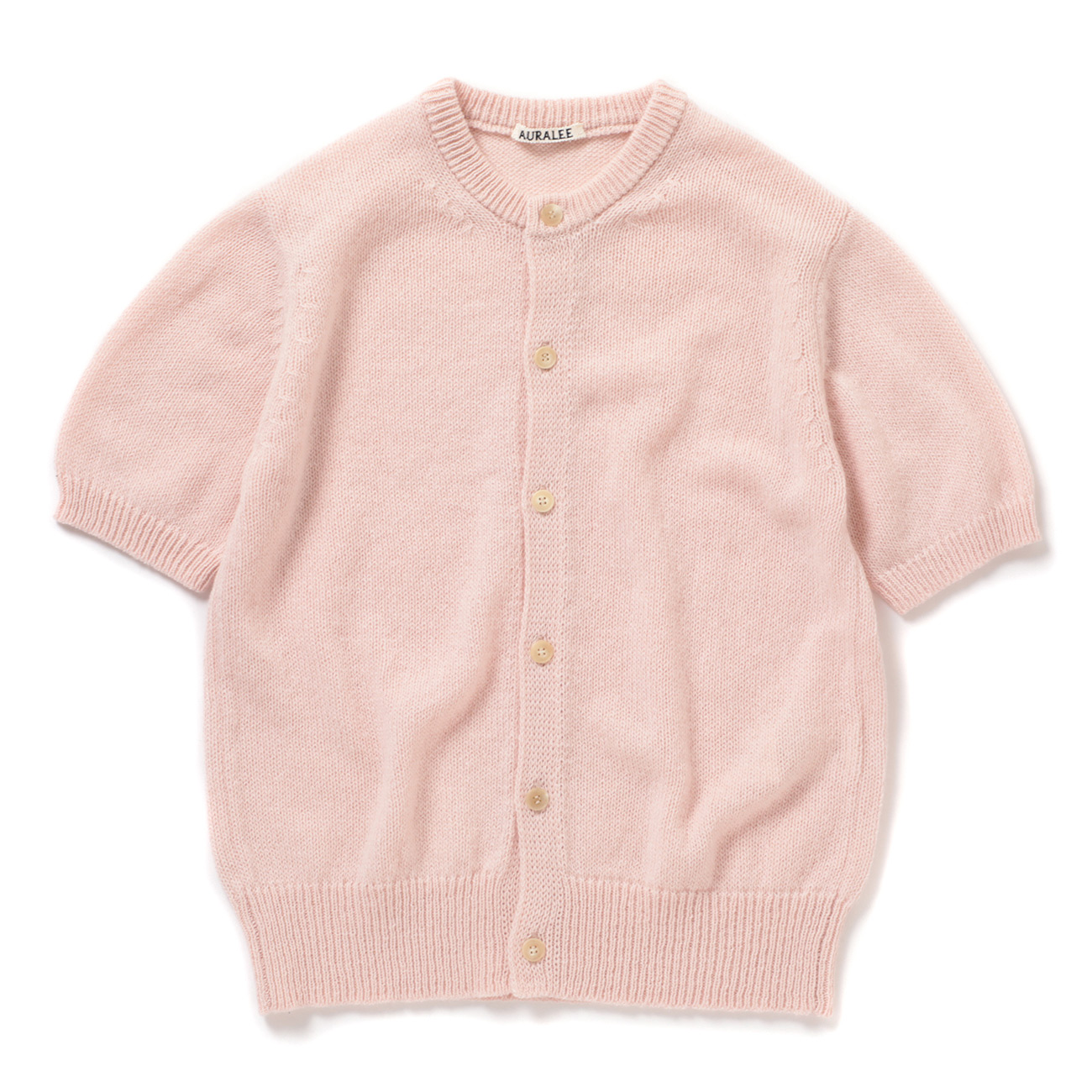 AURALEE / オーラリー | SUMMER CASHMERE KNIT HALF SLEEVED CARDIGAN