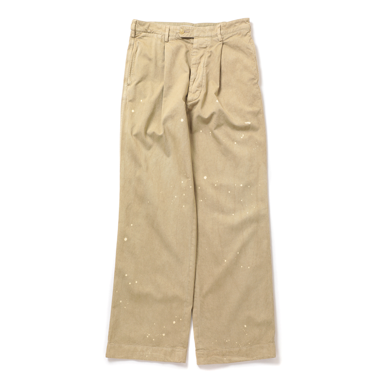 AURALEE / オーラリー | GARMENT-DYED FINX LIGHT CHINO ONE-TUCK WIDE