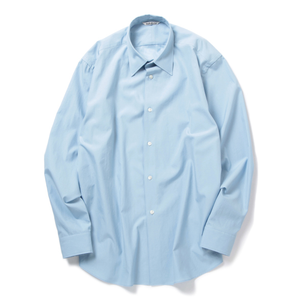 AURALEE / オーラリー | WASHED FINX TWILL SHIRT (メンズ) - Sax Blue