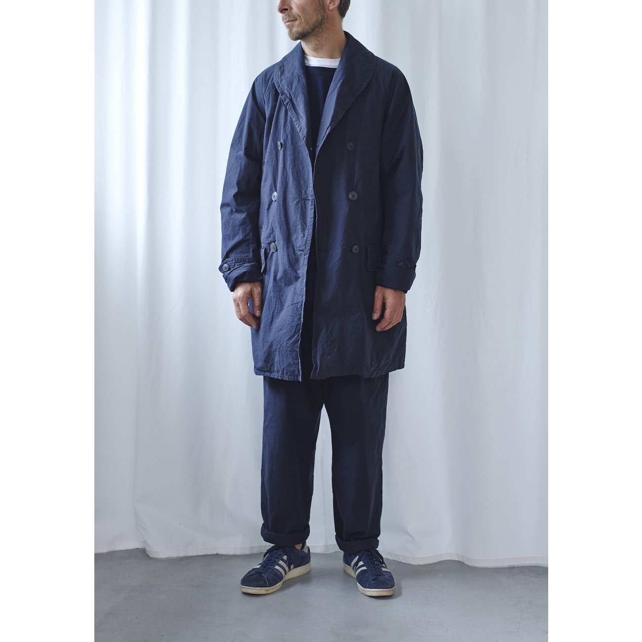 COMOLI / コモリ | タイフライターマッキノウコート - Navy | 通販