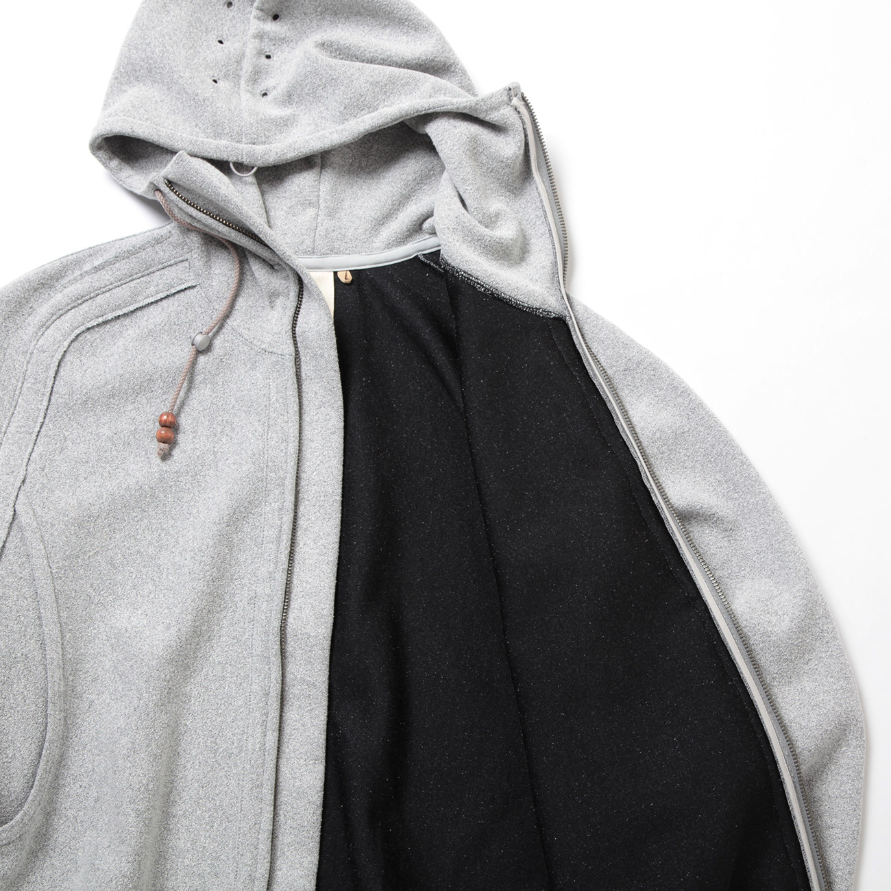 JIAN YE / ジェンイェ | SOLID HOODIE 弍 - Heather Gray | 通販