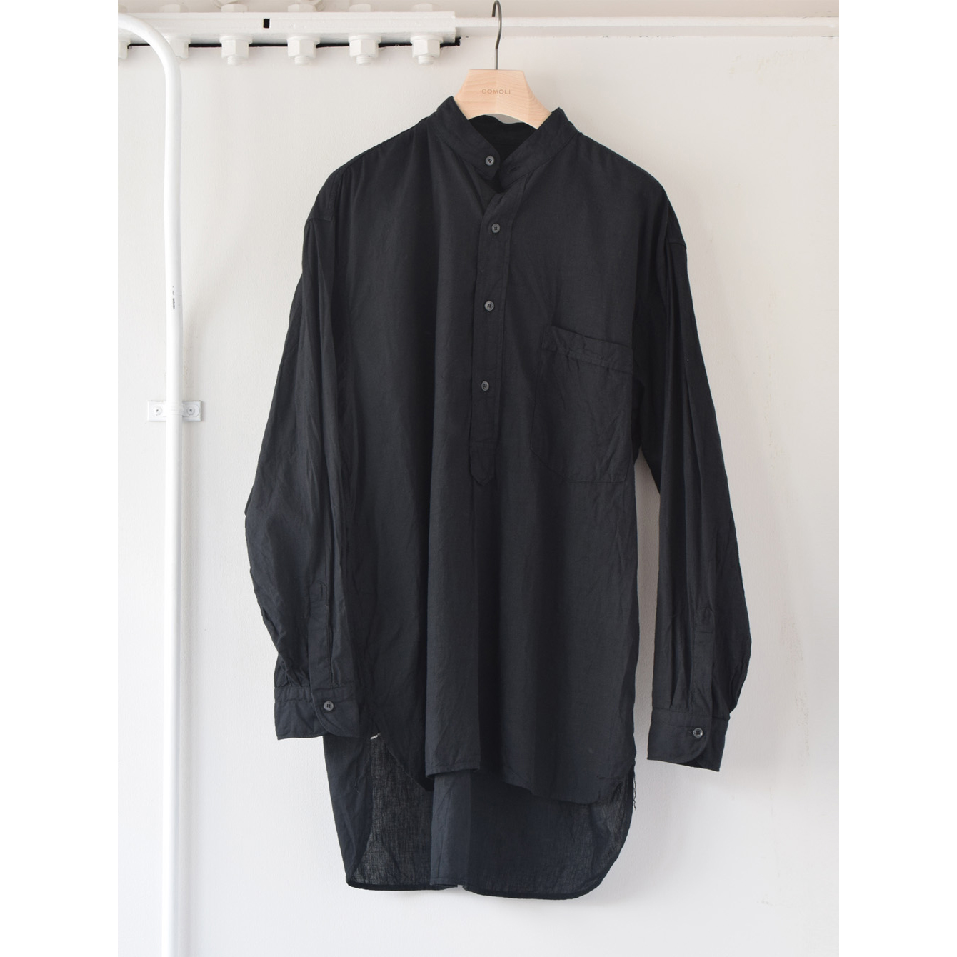 COMOLI / コモリ | ベタシャン プルオーバーシャツ - Black | 通販