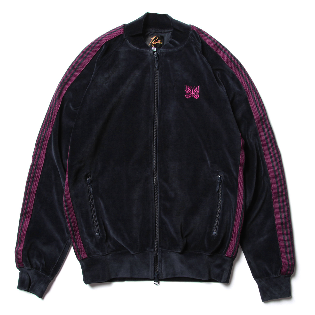 Needles / ニードルズ | R.C. Track Jacket - C/Pe Velour - Navy