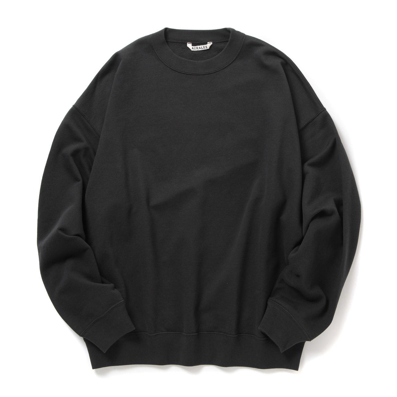 AURALEE / オーラリー | PIMA LIGHT SWEAT P/O (メンズ) - Black