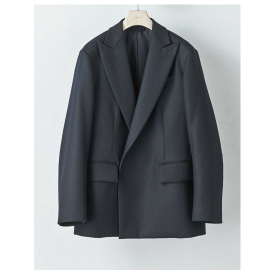 AURALEE / オーラリー | LIGHT MELTON DOUBLE-BREASTED JACKET (メンズ