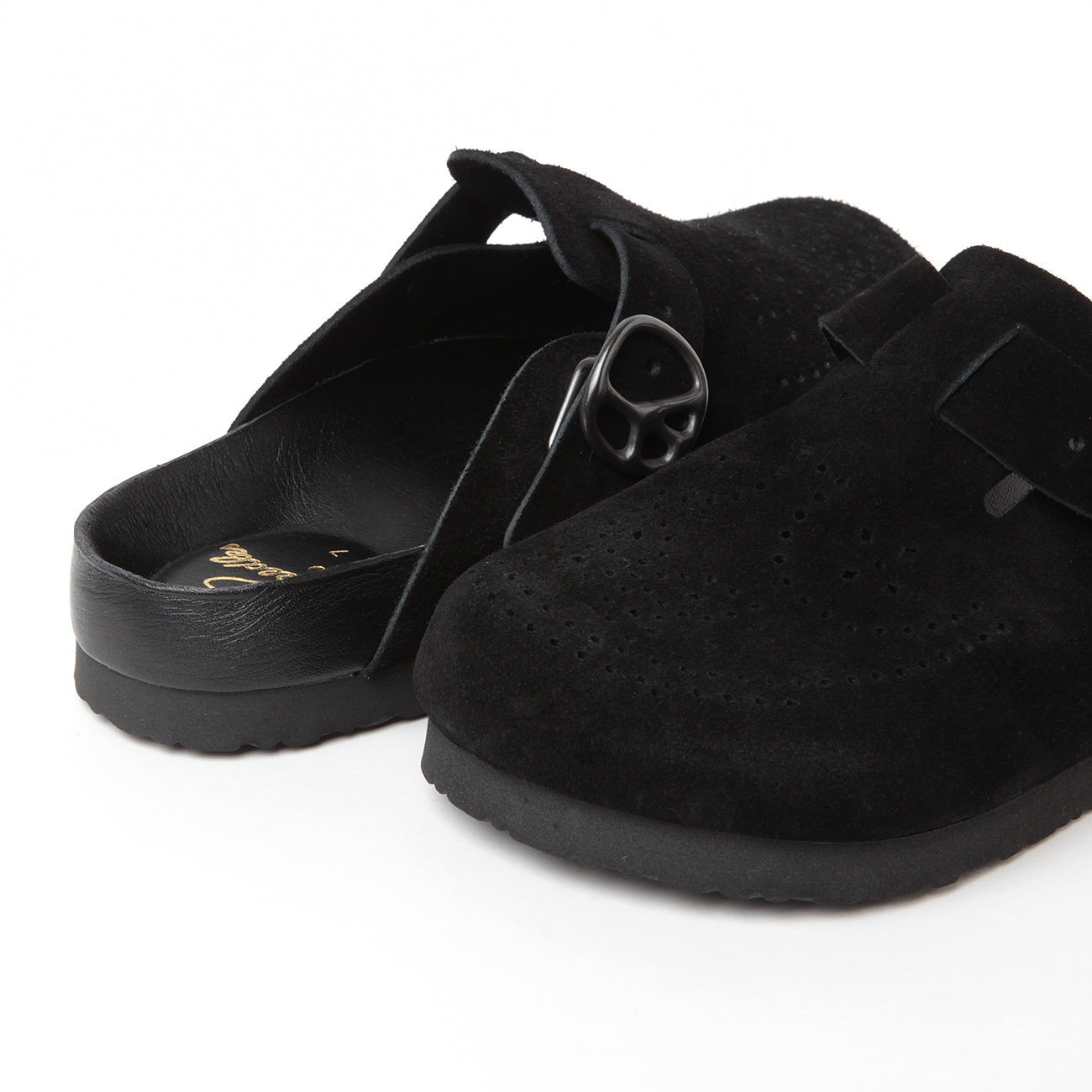 Needles / ニードルズ | Clog Sandal - Suede Lthr. - Black | 通販