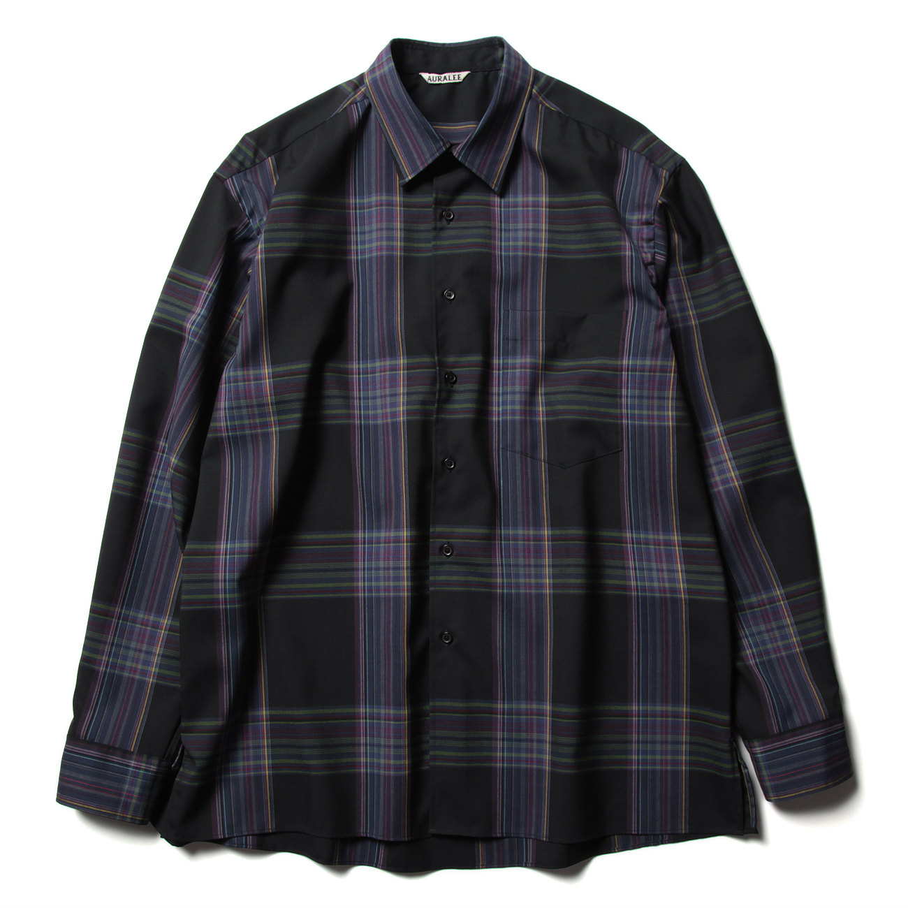AURALEE / オーラリー | SUPER LIGHT WOOL CHECK SHIRTS (メンズ