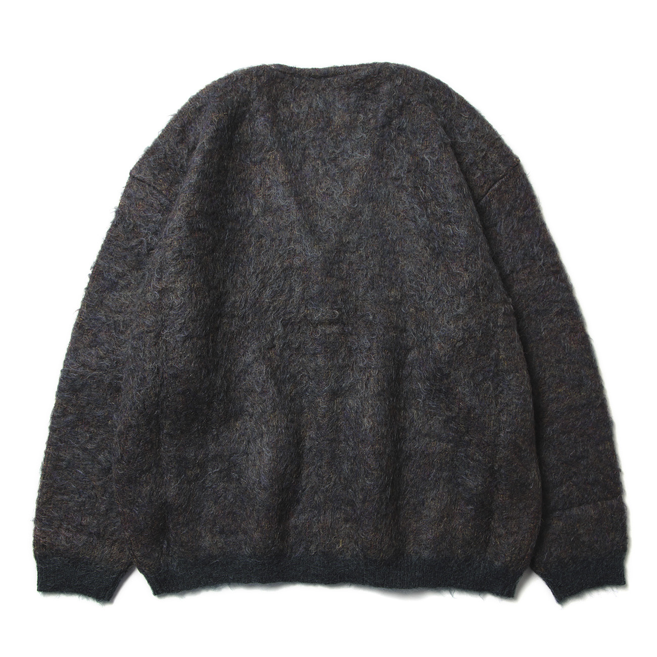 YOKE / ヨーク | 4COLOR MIX JACQUARD MOHIAR CARDIGAN - Peacock