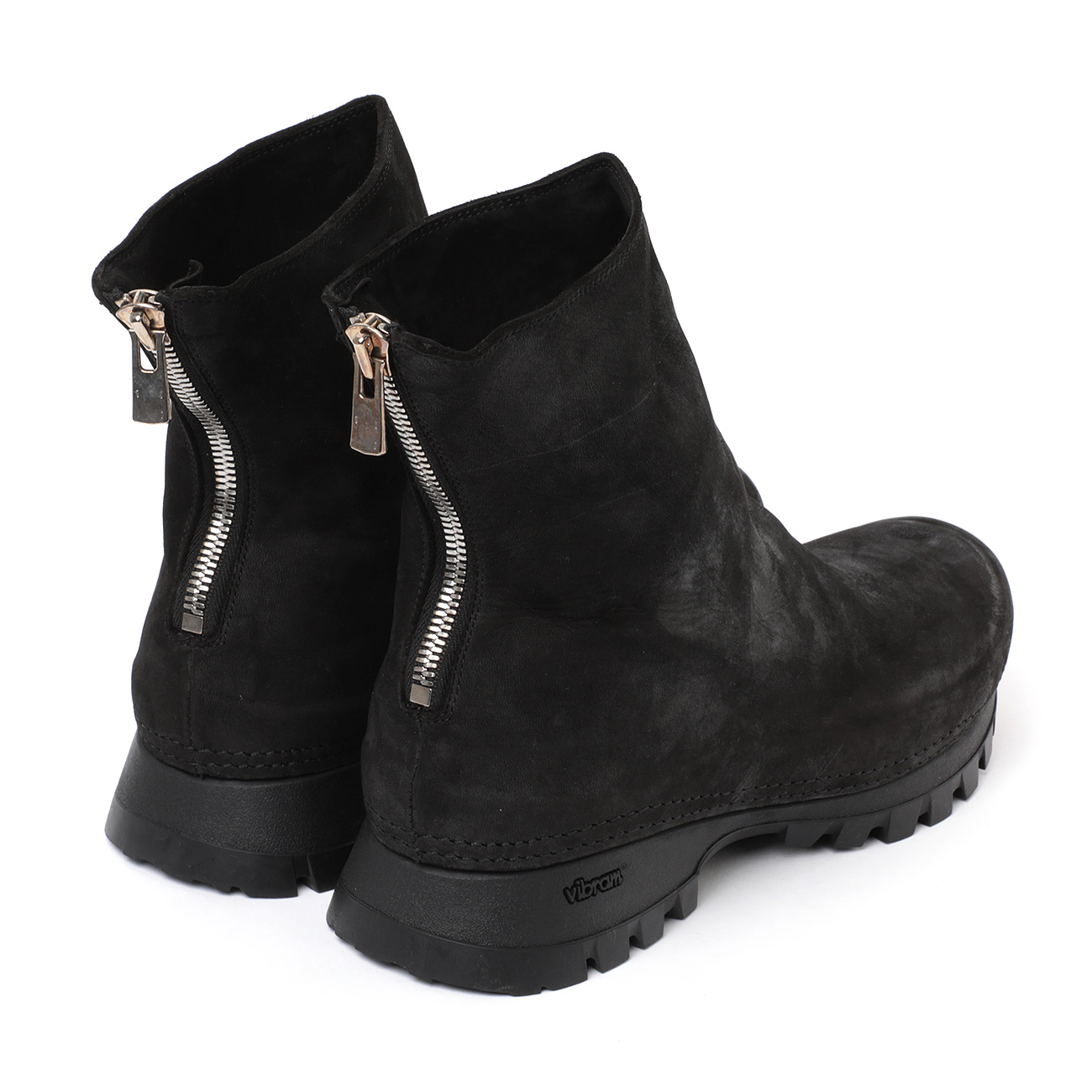 COMOLI / コモリ | GUIDI別注 VS バックジップ ブーツ - Black | 通販