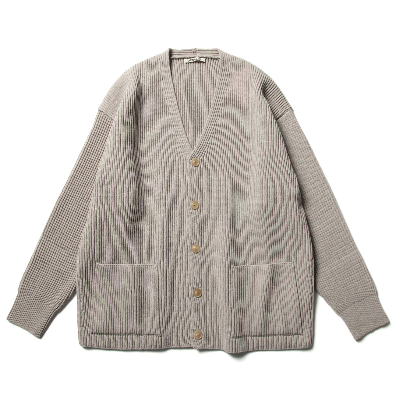 AURALEE / オーラリー | SUPER FINE WOOL RIB KNIT BIG CARDIGAN