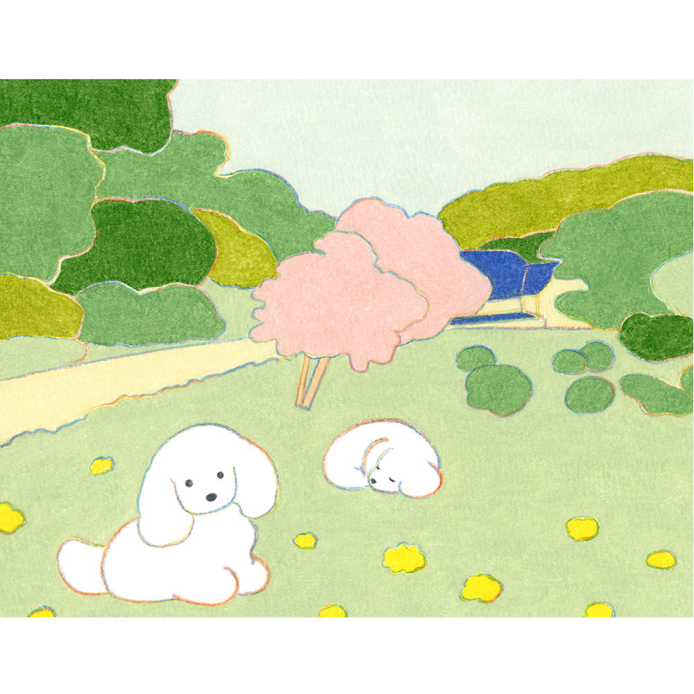 4月上旬頃配送】てらおかなつみ 額装原画01 てらおかなつみ -の商品