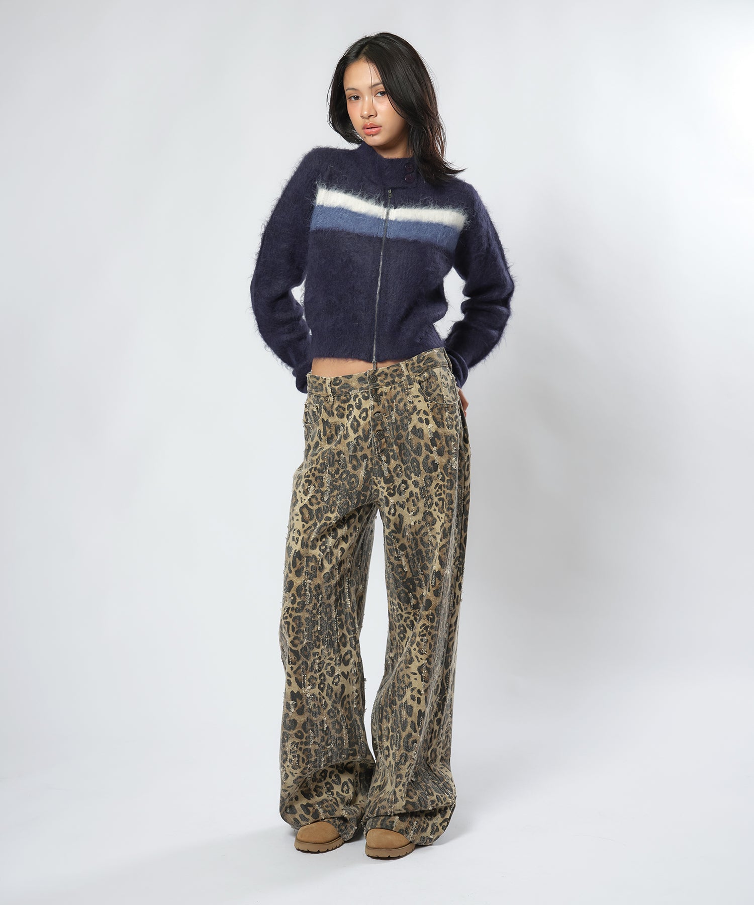 アニマルパターンJ/Wワイドストレートパンツ｜ACLENT（アクレント）