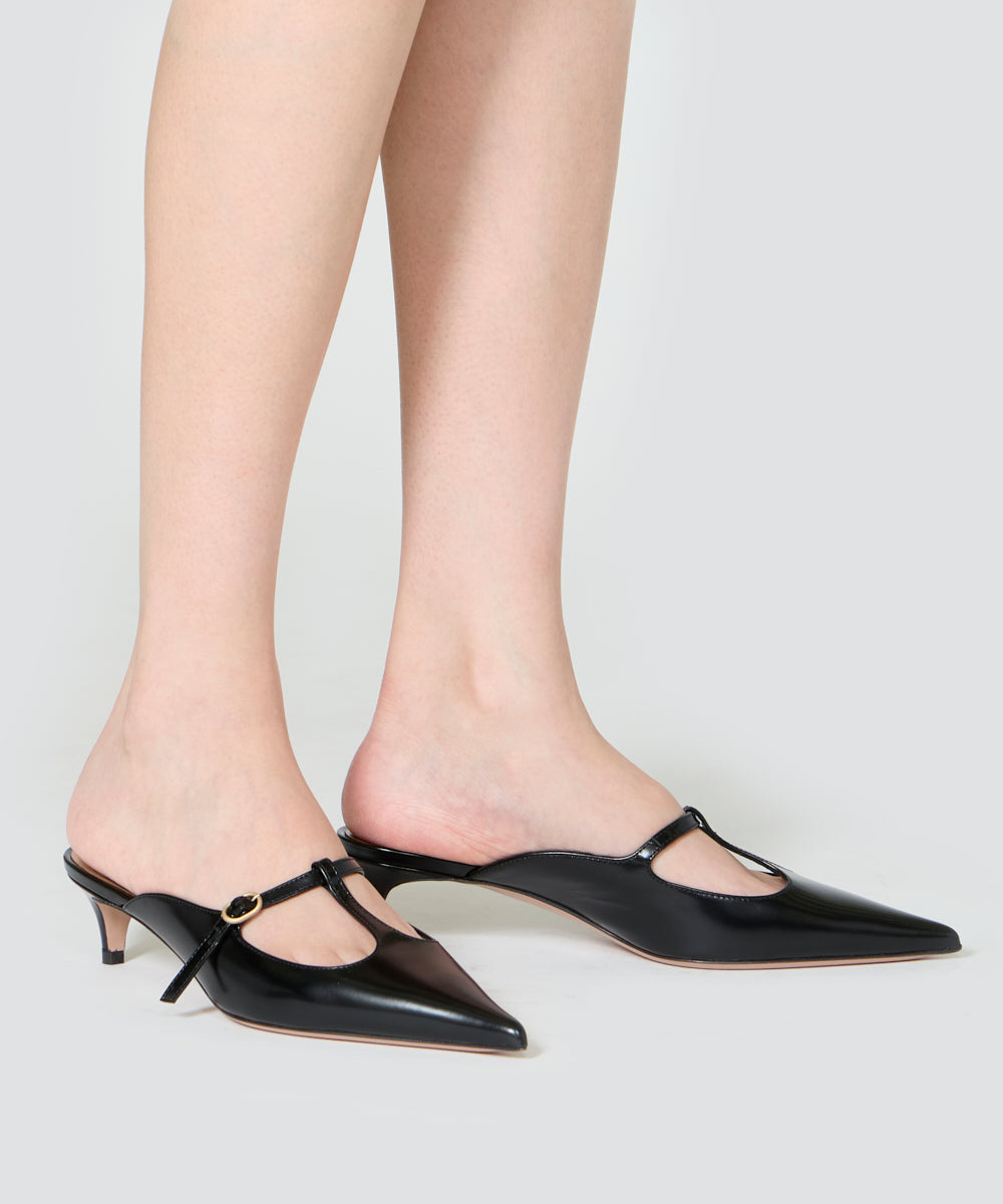 PELLICO | Tストラップ パンプス 3.5cm BLACK - アマンオンライン