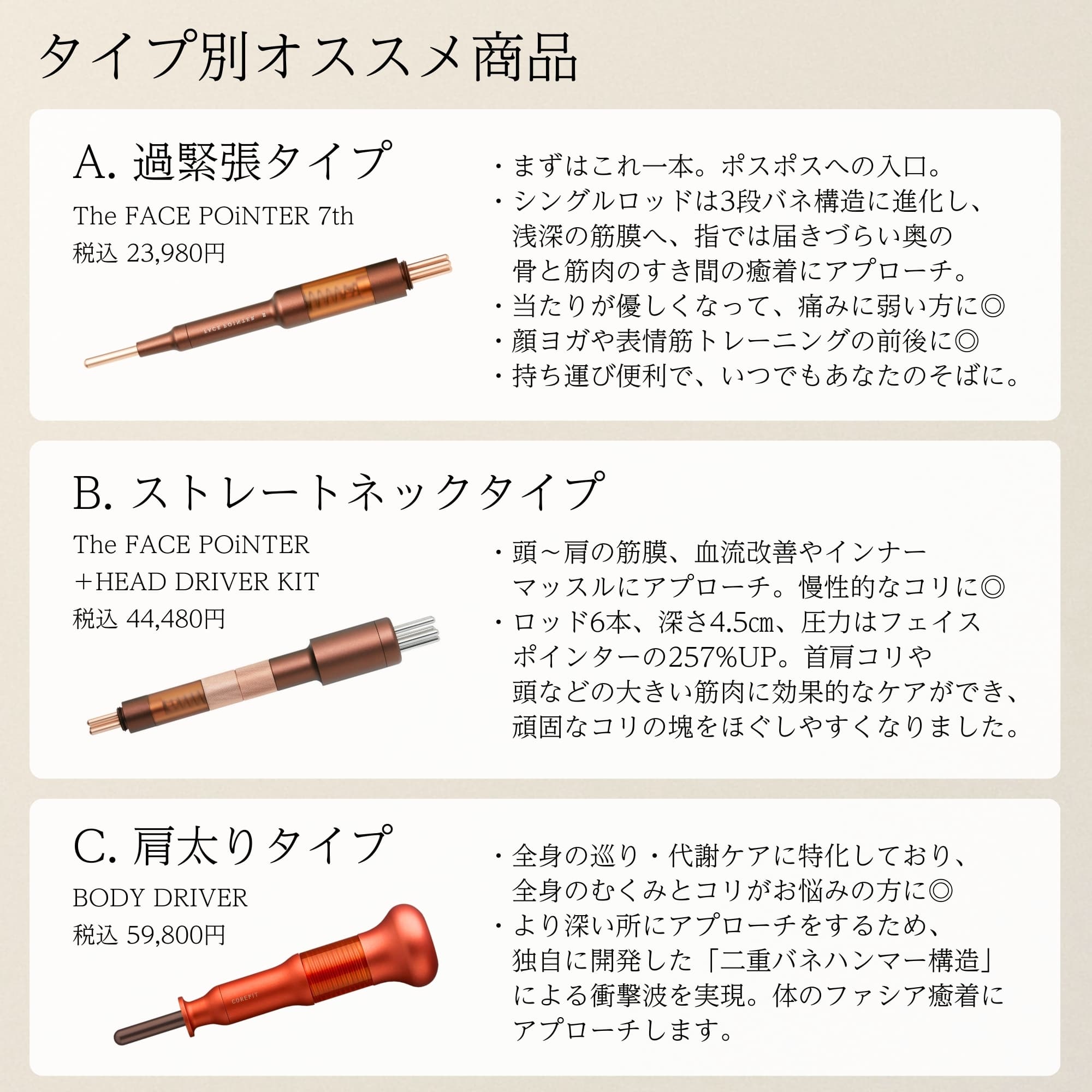 The FACE POiNTER 7th（ディープレッド） | B-by-C／COREFITオンライン