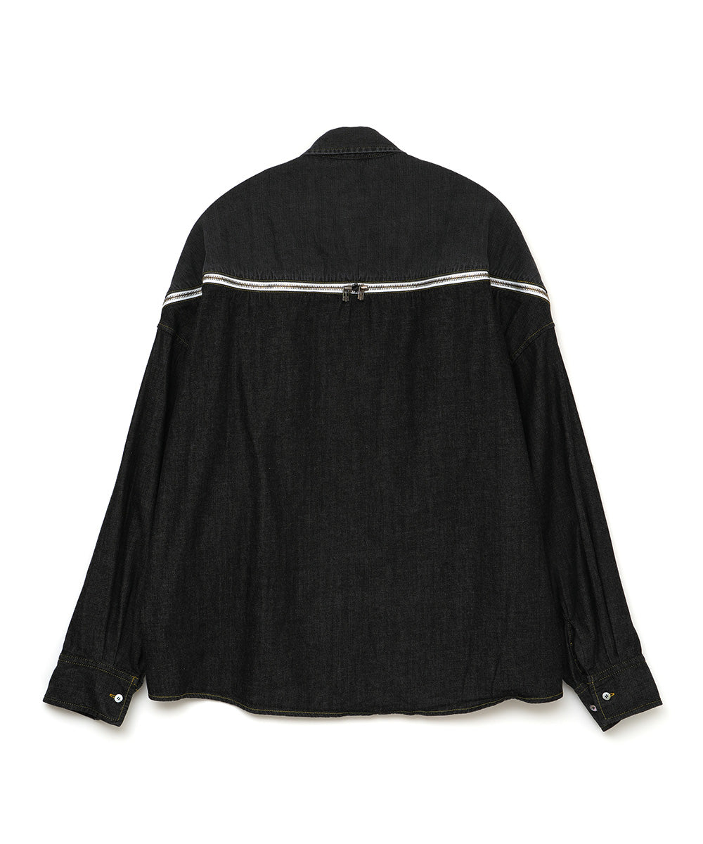 DENIM ZIPPER SHIRT – FACETASM e-store