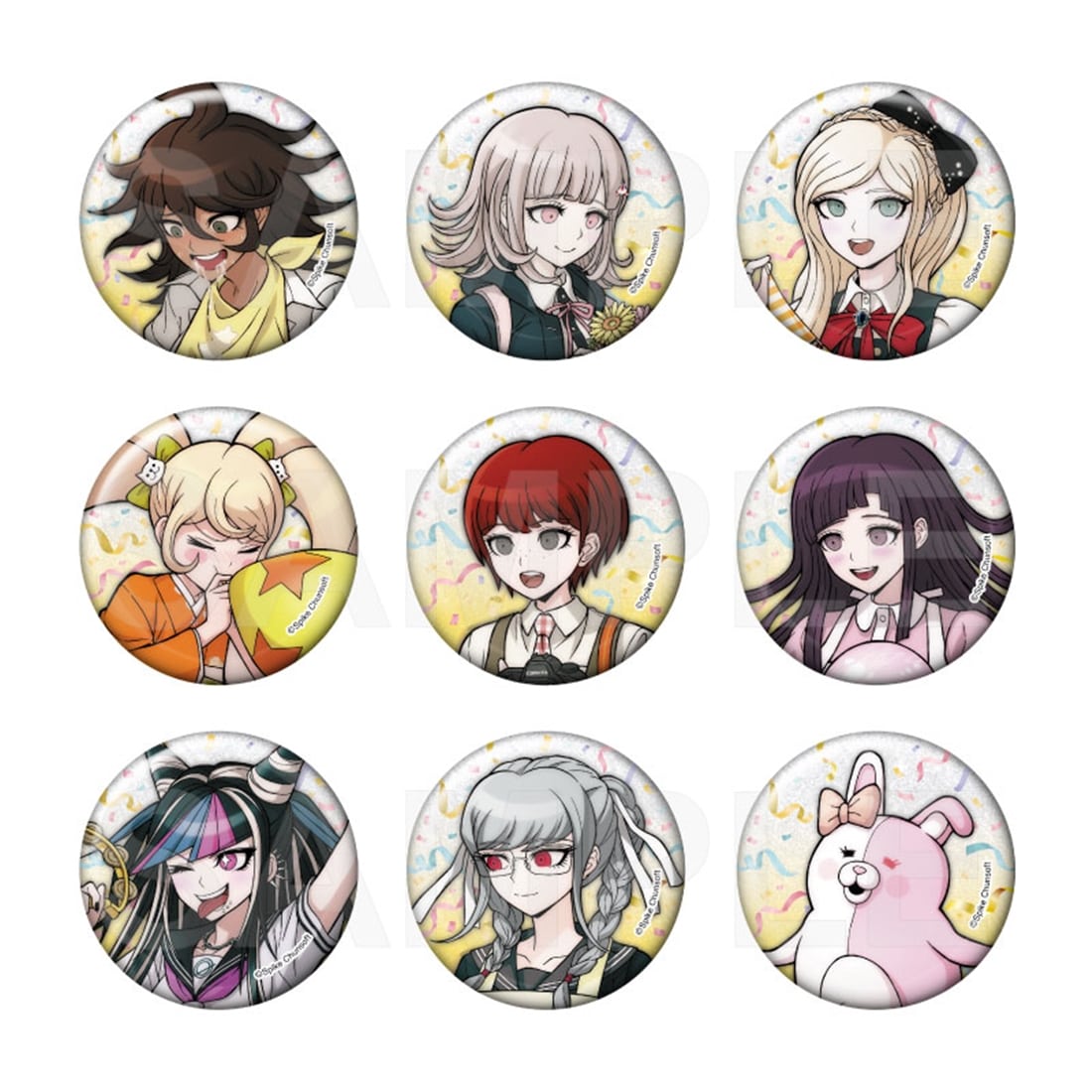 スーパーダンガンロンパ2 パーティー準備 グリッター缶バッジBOX Vol.2