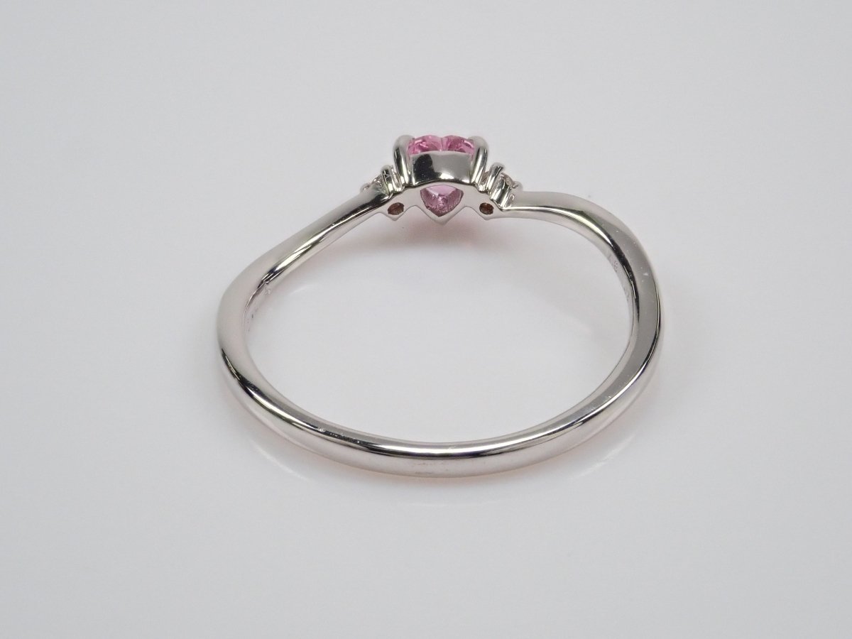 K18WGピンクサファイアリング