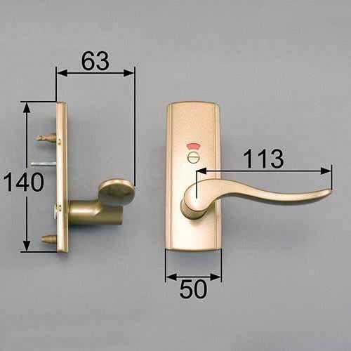 LIXIL・トステム スタイルAタイプ把手（簡易錠） 室内ドア部品