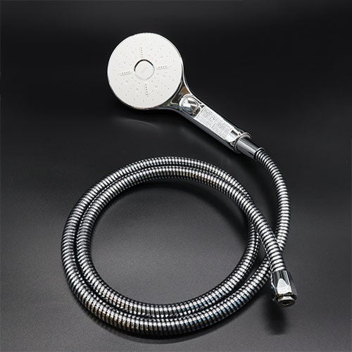 LIXIL・INAX スイッチ付エコアクアシャワーSPA〈メタル調-ホワイト