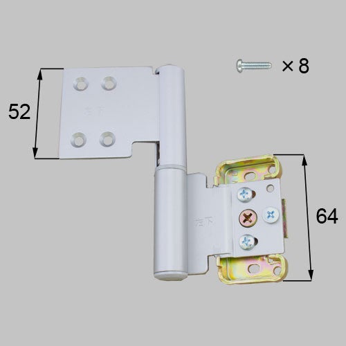 LIXIL・トステム 室内窓用丁番下用（左） 室内ドア部品 [MDTY44FL ×1