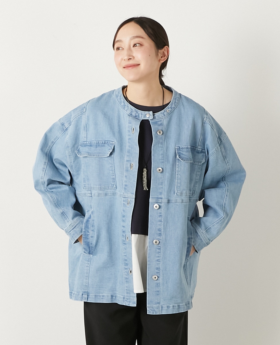 ノーカラージャケット｜MELROSE CLAIRE（メルローズクレール）｜商品