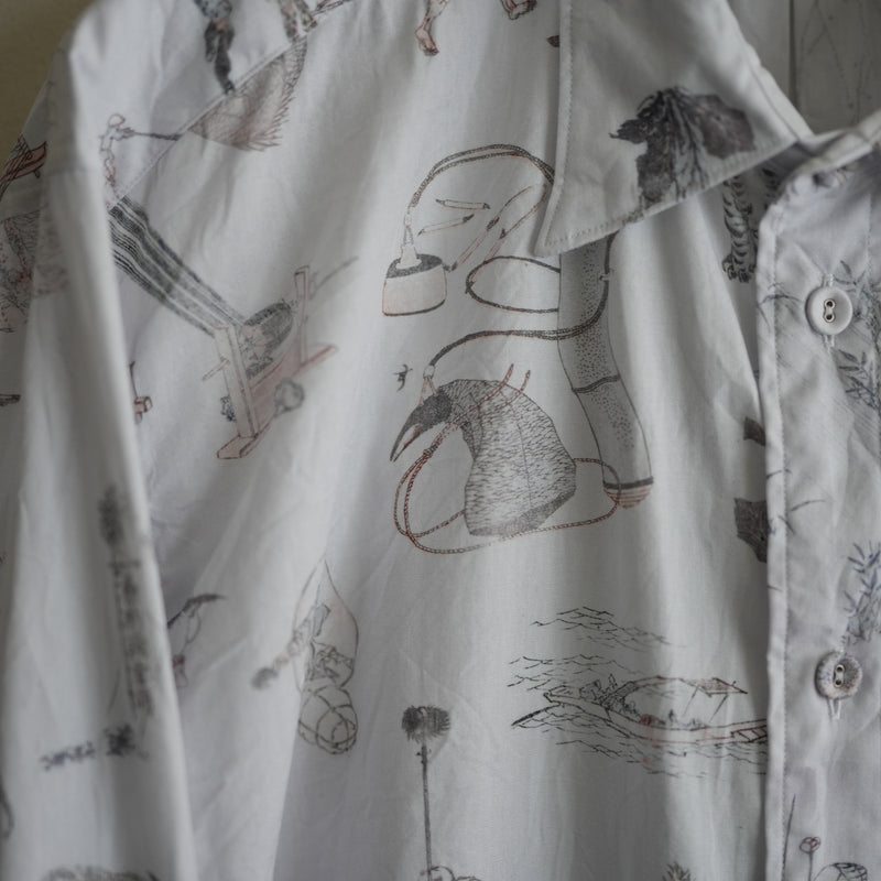 NICENESS HOKUSAI PRINT CLASSIC SHIRT 