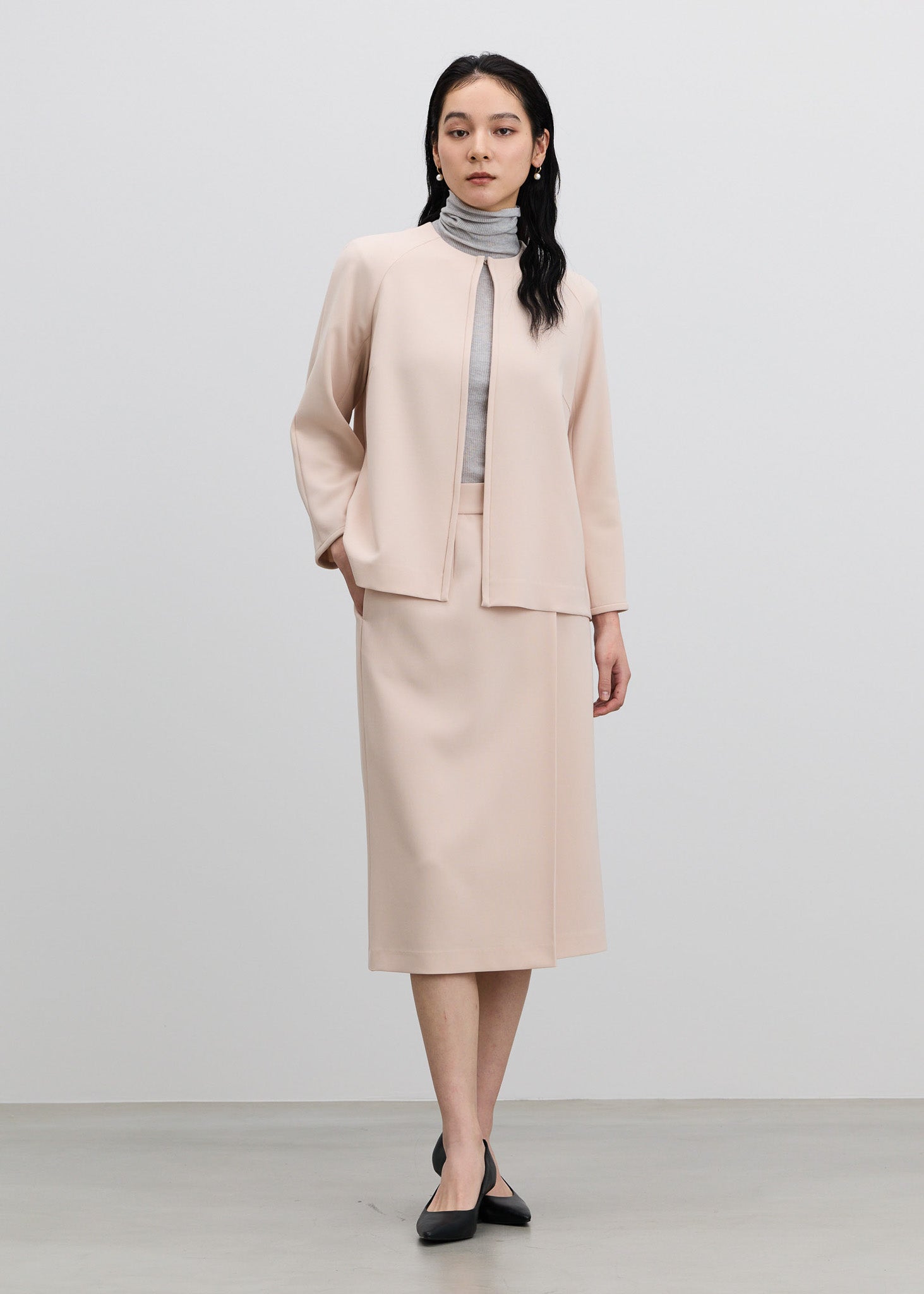 フロントホック8分袖ジャケット - SOÉJU online store｜上質な大人の