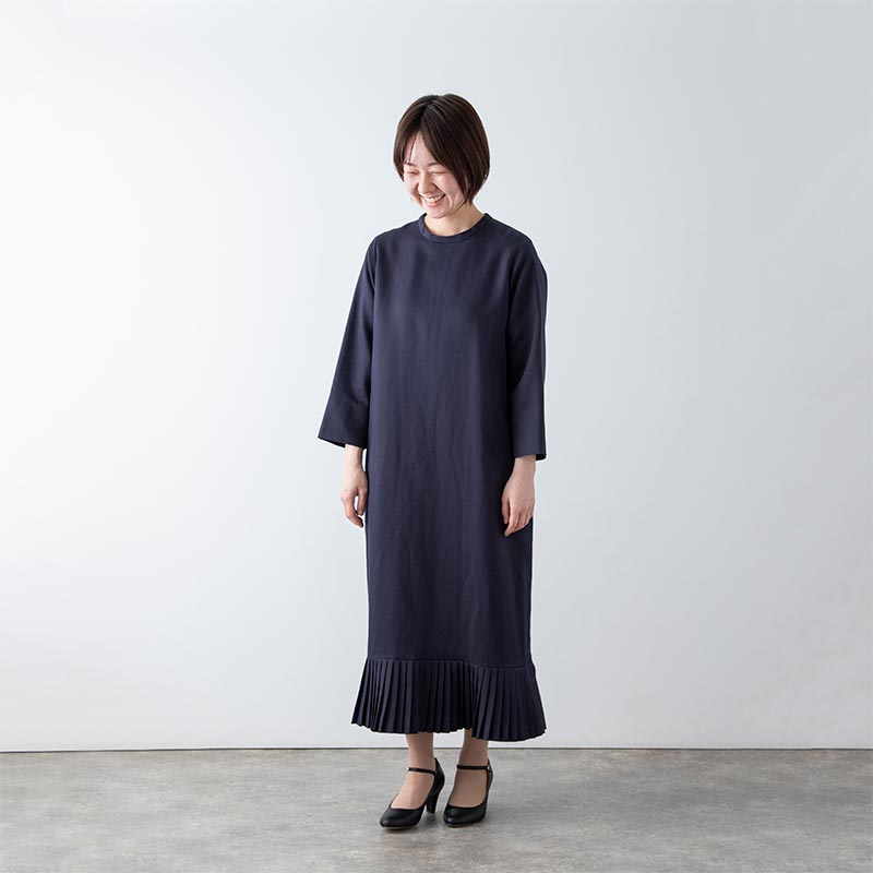 身長別着用レビュー】セミフォーマル「重ね襞のワンピース」 | 中川政